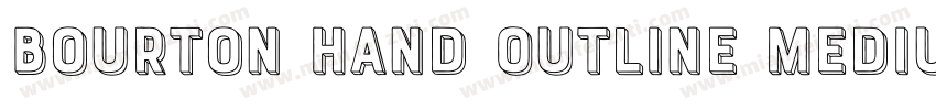 Bourton Hand Outline Medium字体转换
